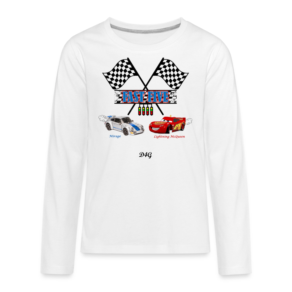 PJ 5th B-Day (Childrens) Long-sleeve T-Shirt - white