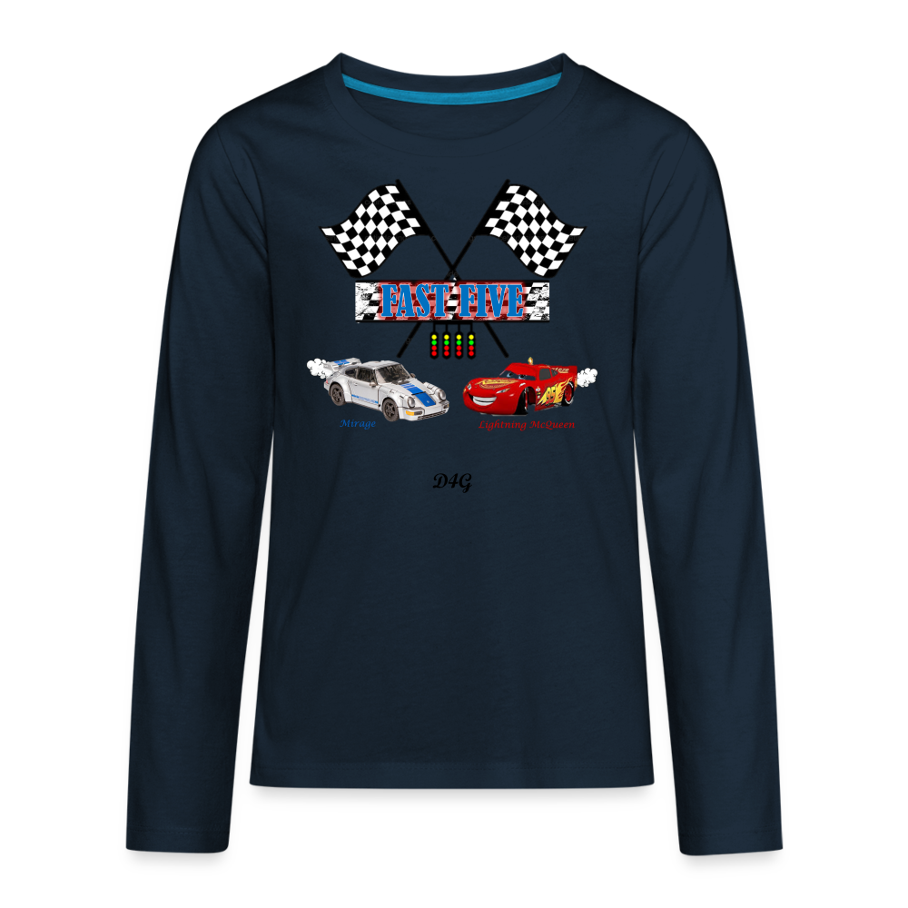 PJ 5th B-Day (Childrens) Long-sleeve T-Shirt - deep navy