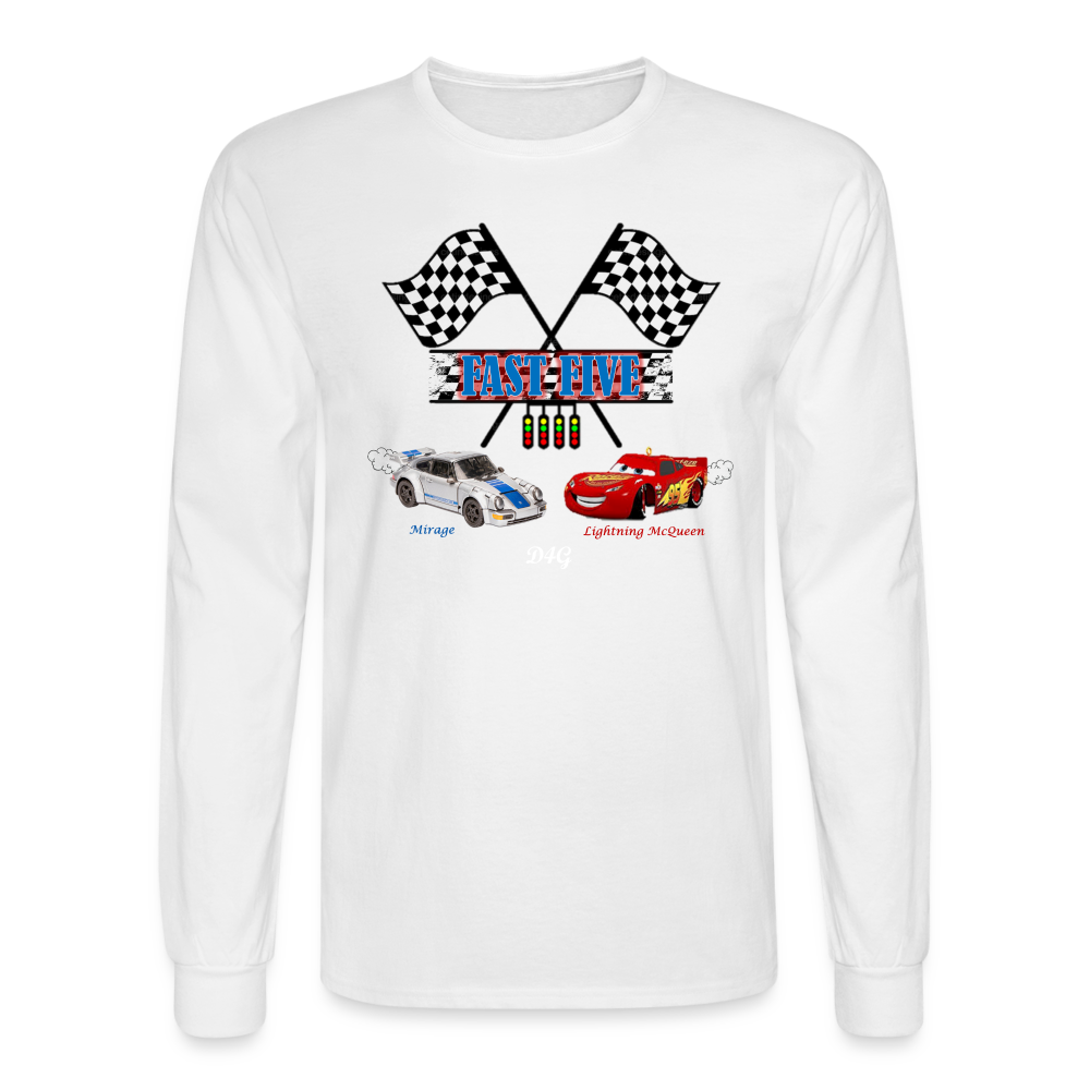 PJ 5th B-Day (Adult) Long-sleeve T-Shirt - white