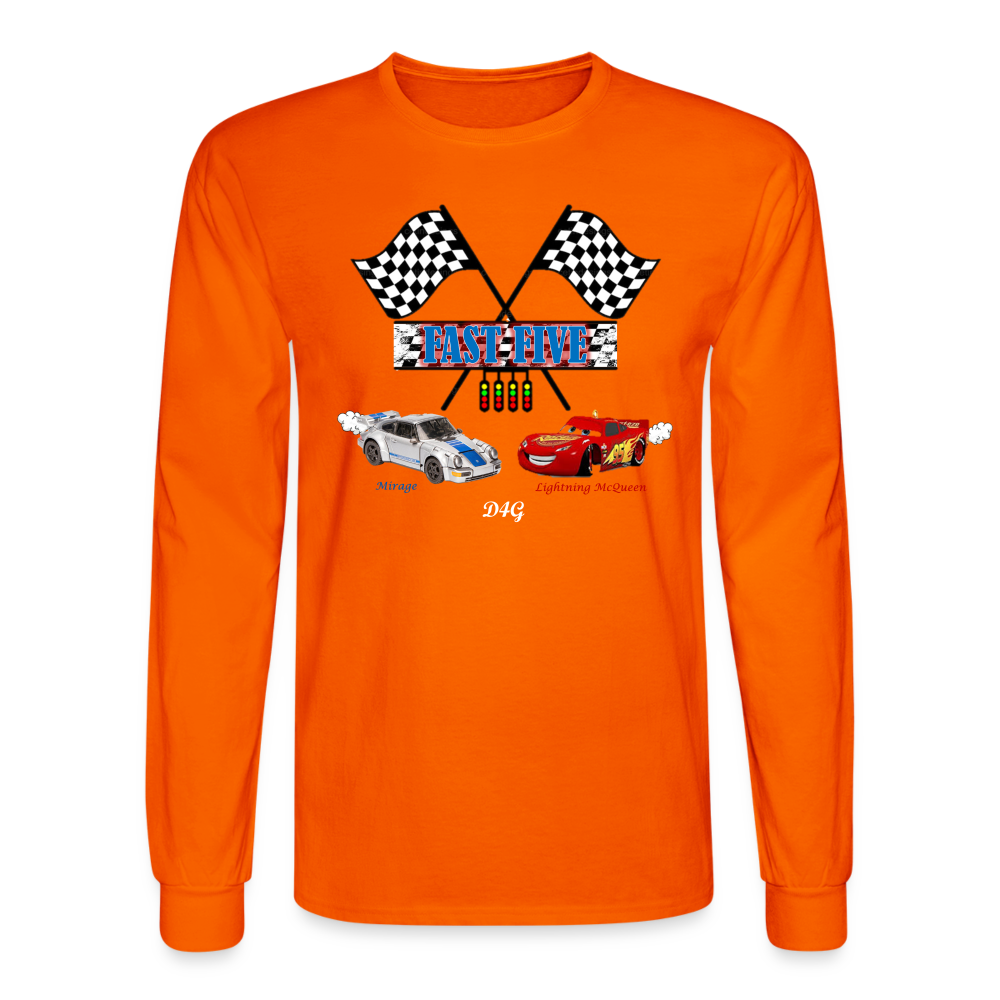 PJ 5th B-Day (Adult) Long-sleeve T-Shirt - orange