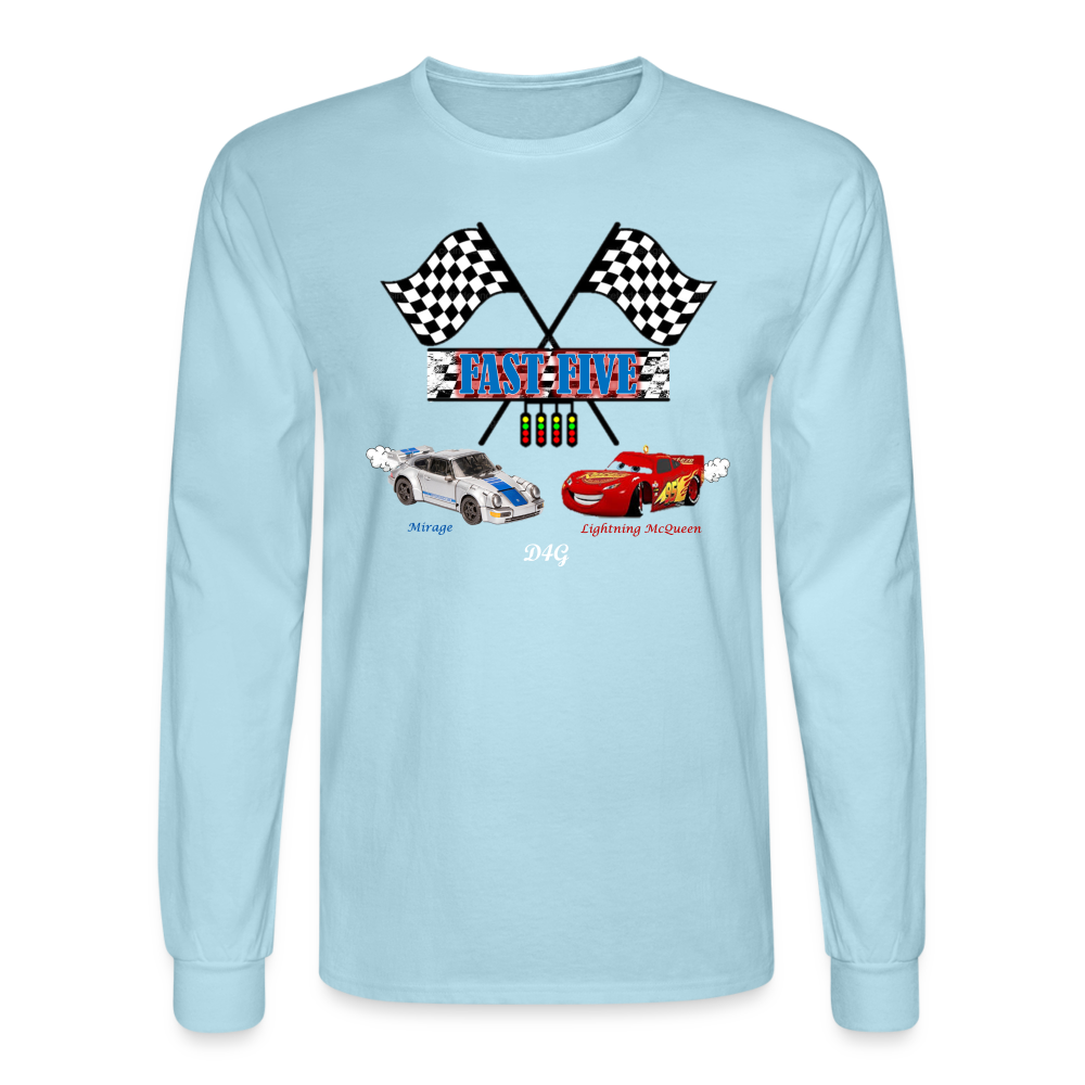 PJ 5th B-Day (Adult) Long-sleeve T-Shirt - powder blue