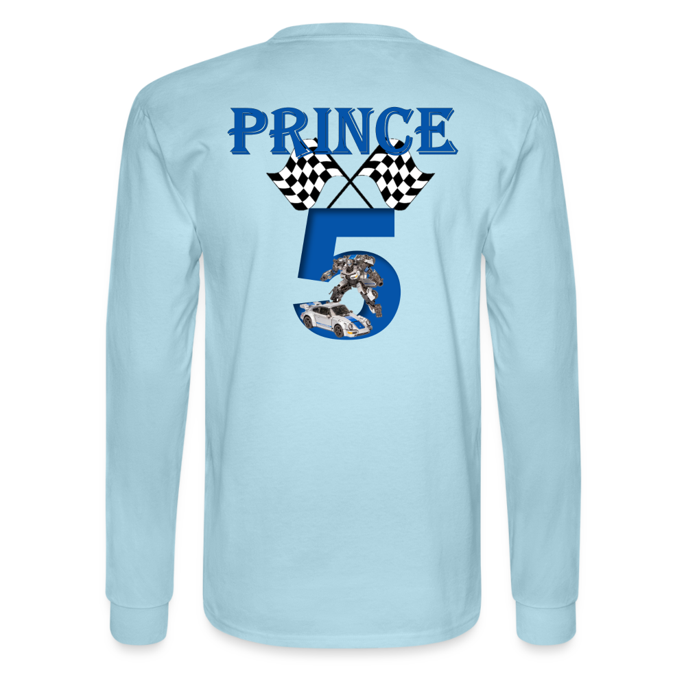 PJ 5th B-Day (Adult) Long-sleeve T-Shirt - powder blue