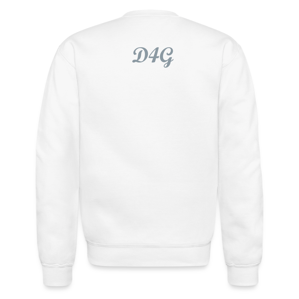 Unisex Silver D4G Crewneck Sweatshirt - white