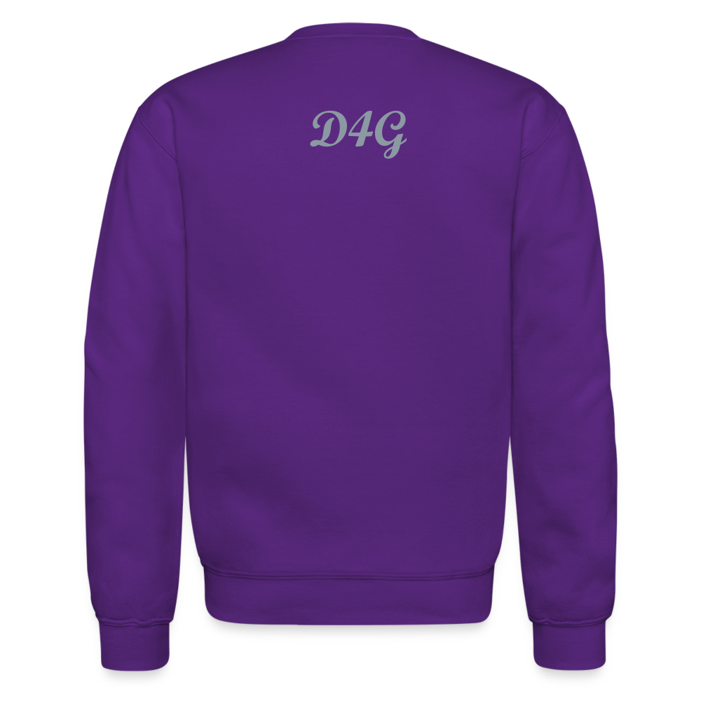 Unisex Silver D4G Crewneck Sweatshirt - purple