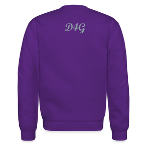 Unisex Silver D4G Crewneck Sweatshirt - purple