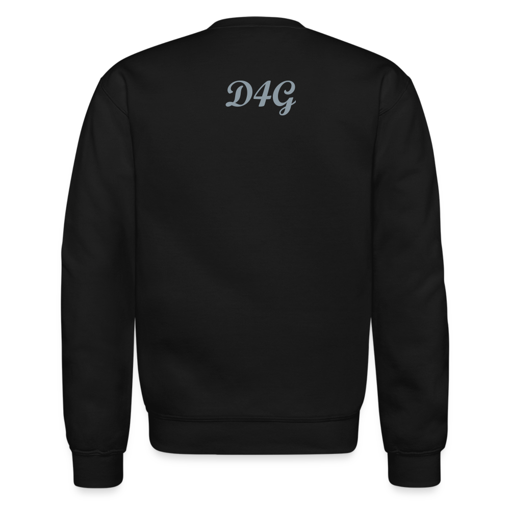 Unisex Silver D4G Crewneck Sweatshirt - black