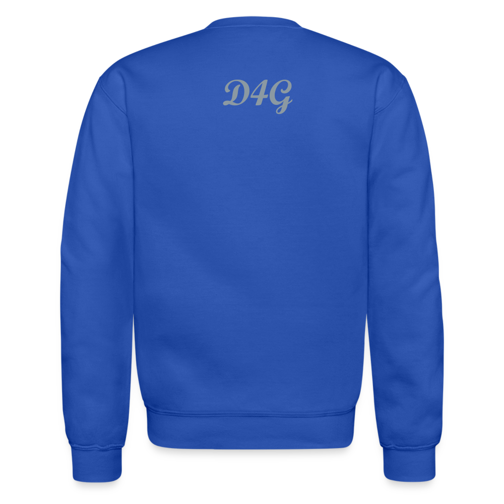 Unisex Silver D4G Crewneck Sweatshirt - royal blue