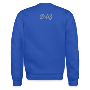 Unisex Silver D4G Crewneck Sweatshirt - royal blue