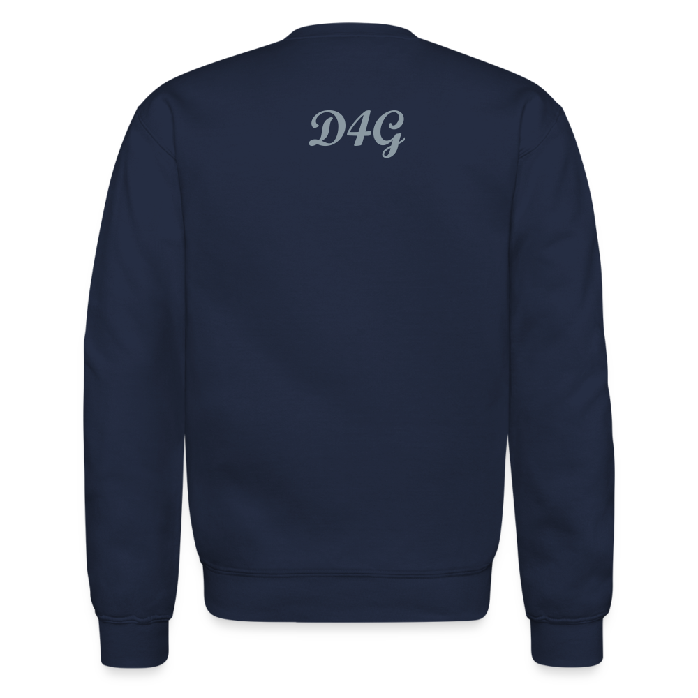 Unisex Silver D4G Crewneck Sweatshirt - navy