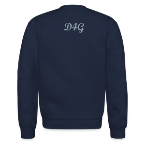 Unisex Silver D4G Crewneck Sweatshirt - navy