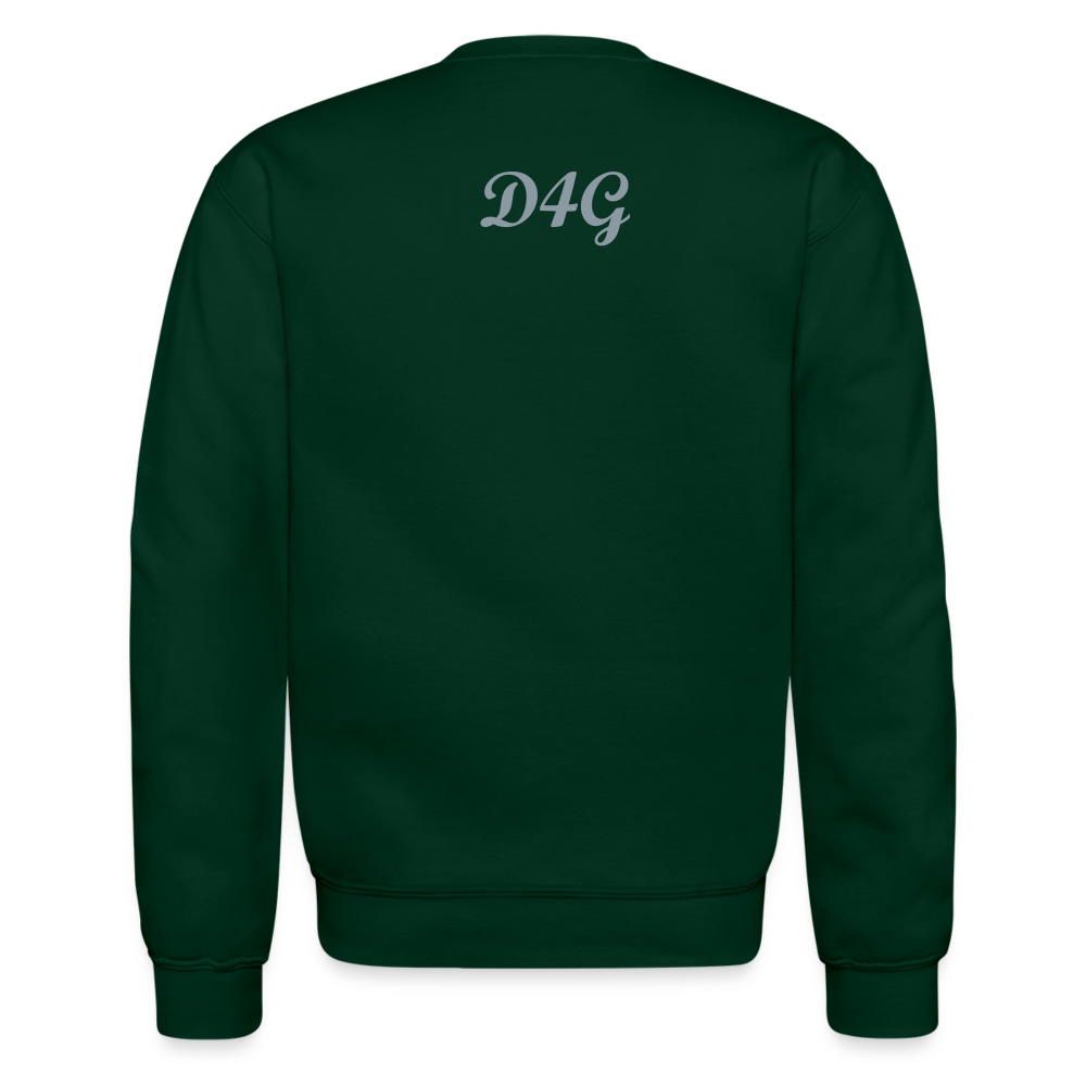 Unisex Silver D4G Crewneck Sweatshirt - forest green