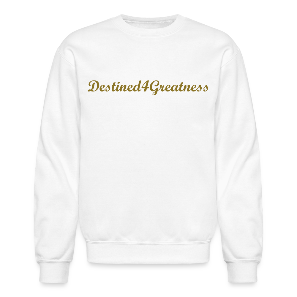 Unisex Gold D4G Crewneck Sweatshirt - white