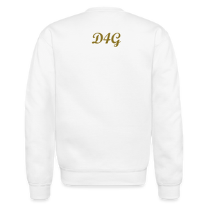 Unisex Gold D4G Crewneck Sweatshirt - white