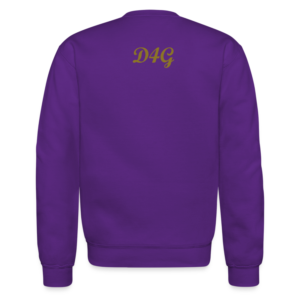 Unisex Gold D4G Crewneck Sweatshirt - purple