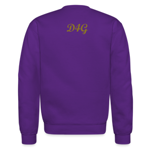 Unisex Gold D4G Crewneck Sweatshirt - purple