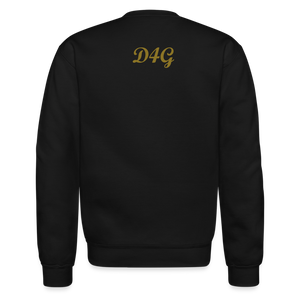 Unisex Gold D4G Crewneck Sweatshirt - black