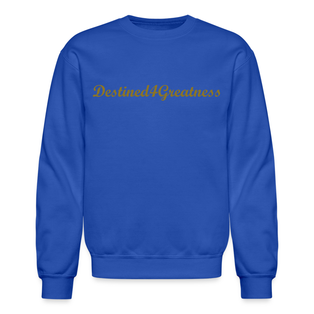 Unisex Gold D4G Crewneck Sweatshirt - royal blue