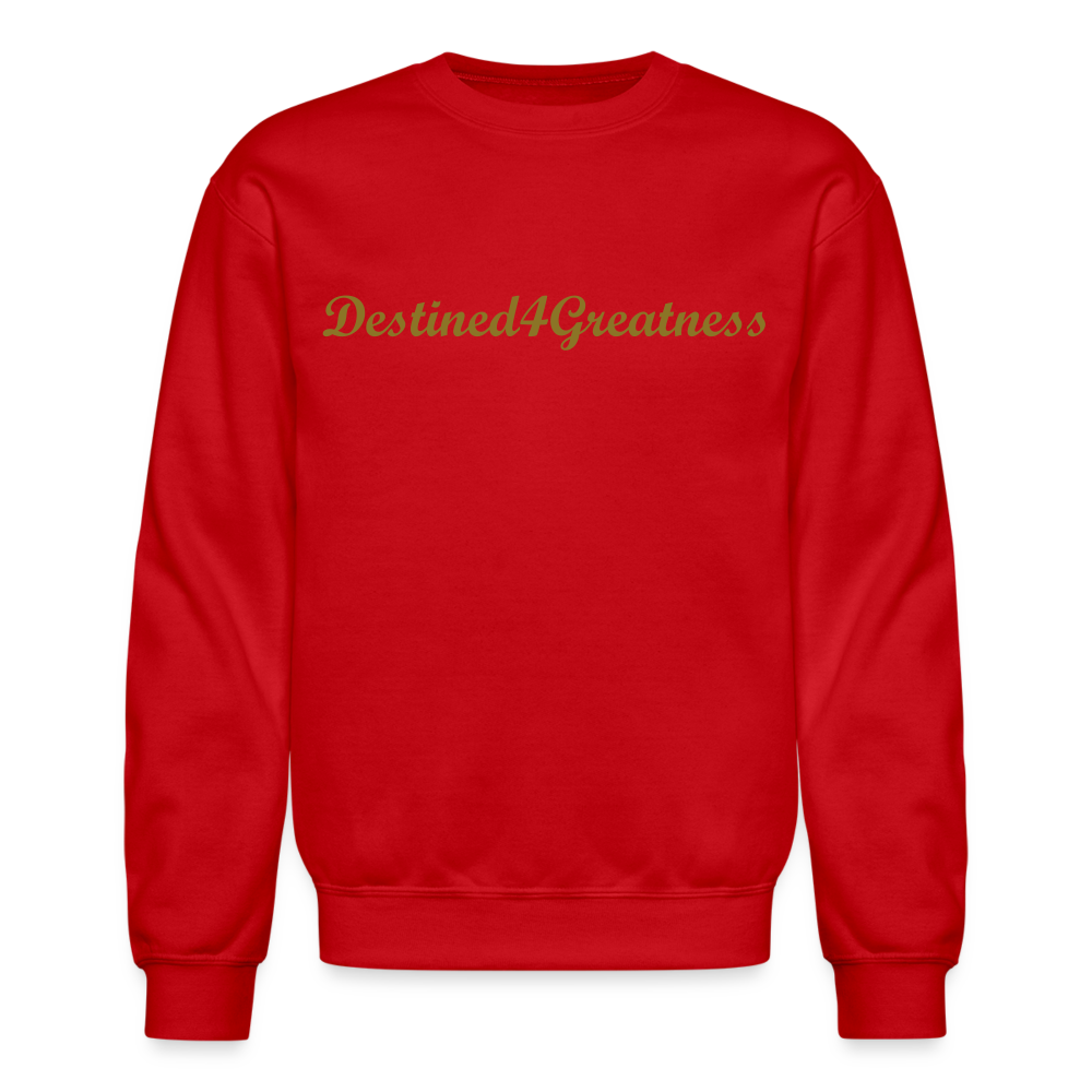 Unisex Gold D4G Crewneck Sweatshirt - red