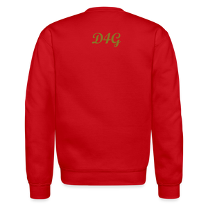 Unisex Gold D4G Crewneck Sweatshirt - red