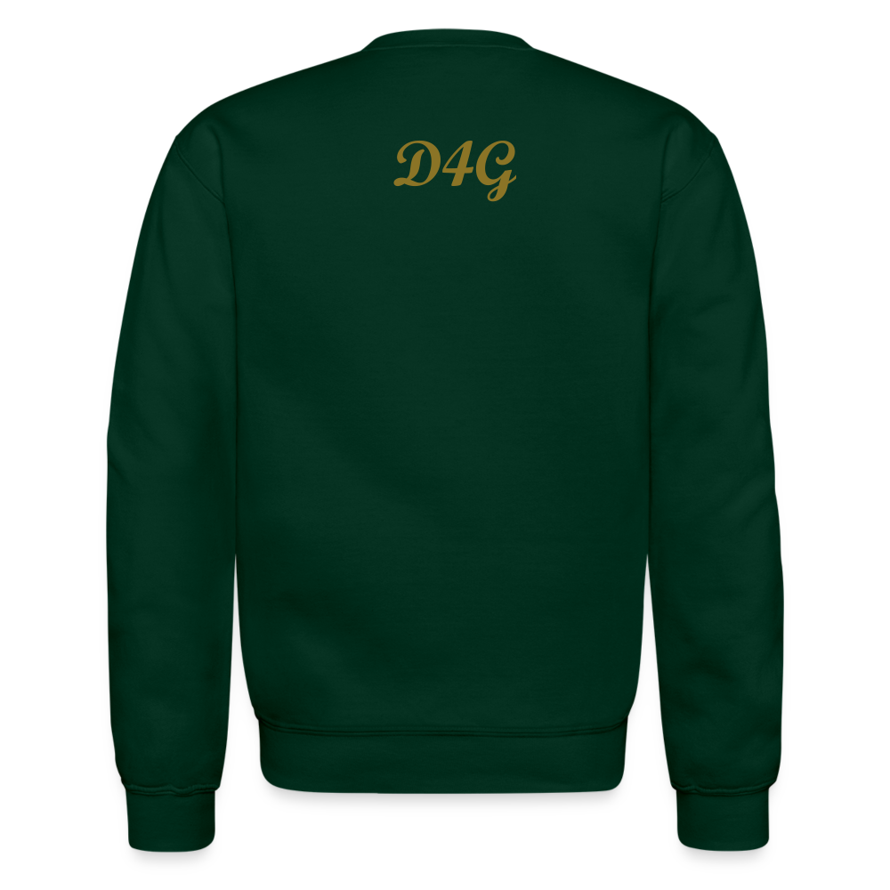 Unisex Gold D4G Crewneck Sweatshirt - forest green