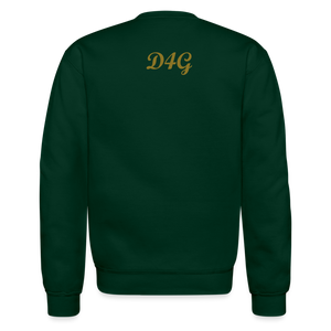 Unisex Gold D4G Crewneck Sweatshirt - forest green