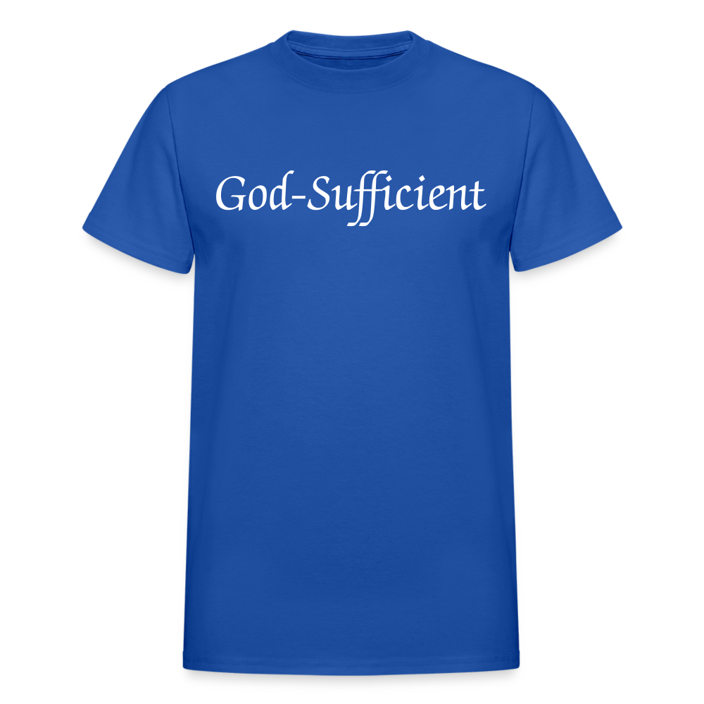 God-Sufficient - royal blue