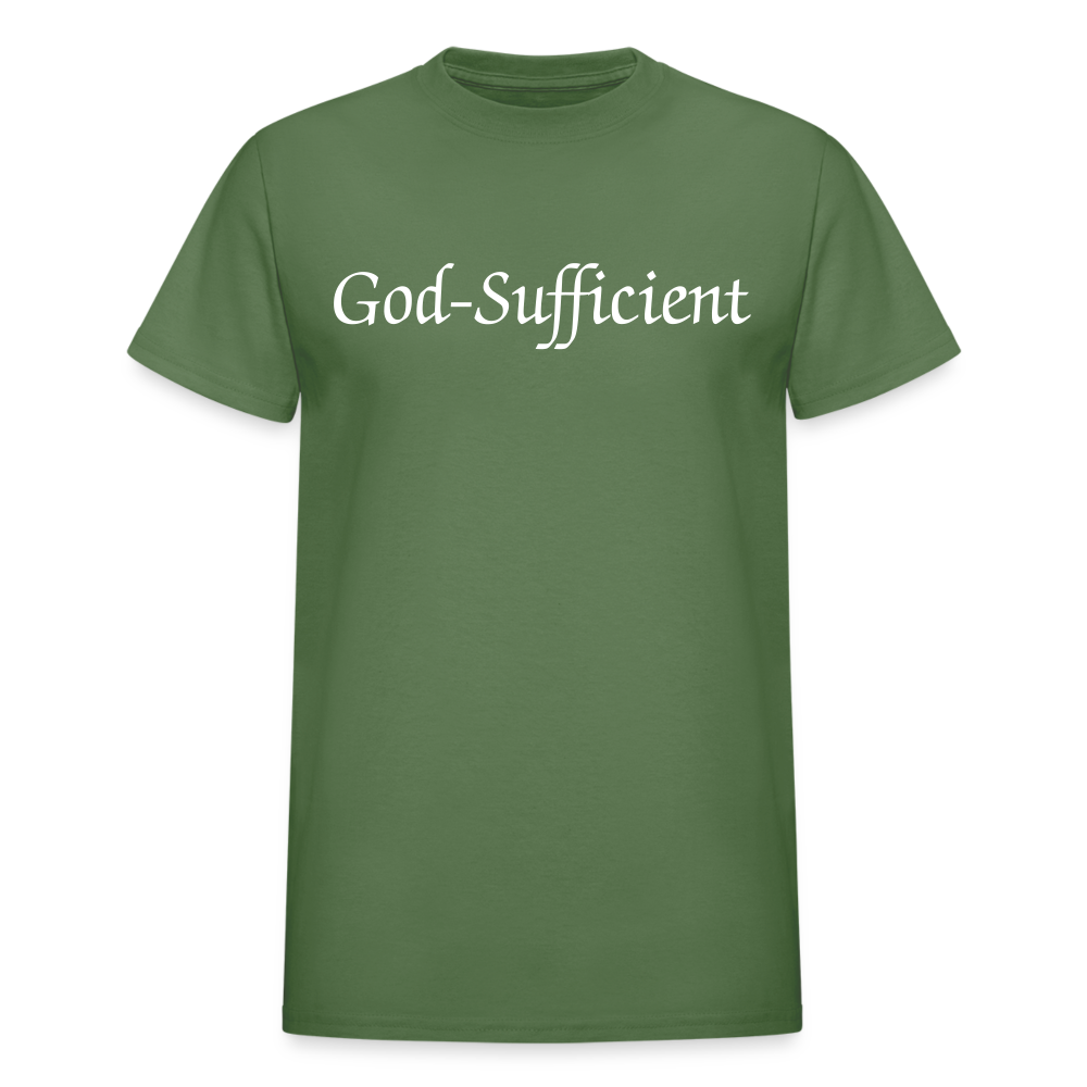 God-Sufficient - military green