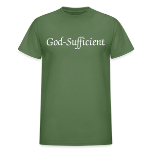 God-Sufficient - military green