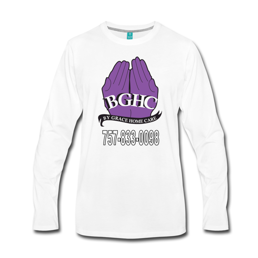 BGHC Unisex Premium Long Sleeve T-Shirt - white