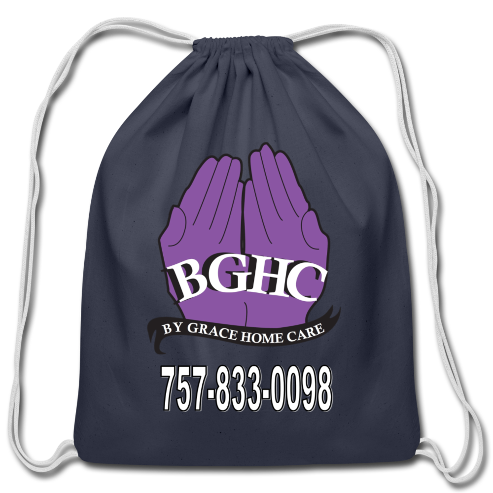 BGHC Cotton Drawstring Bag - navy