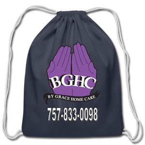 BGHC Cotton Drawstring Bag - navy