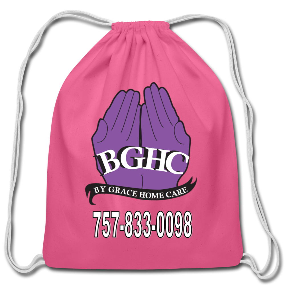 BGHC Cotton Drawstring Bag - pink