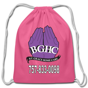 BGHC Cotton Drawstring Bag - pink