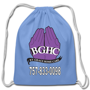 BGHC Cotton Drawstring Bag - carolina blue