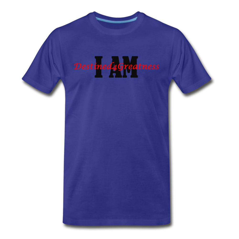 Red I AM T-Shirt - royal blue