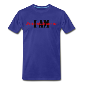 Red I AM T-Shirt - royal blue