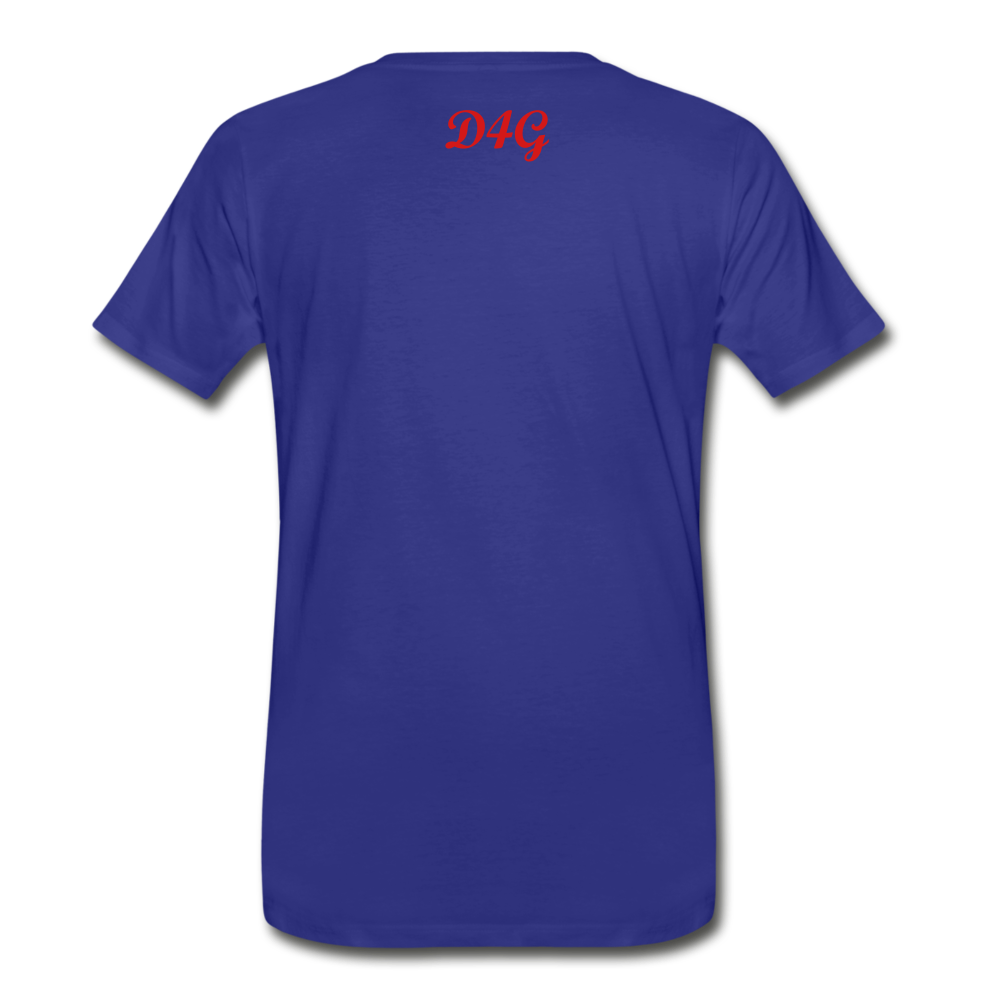 Red I AM T-Shirt - royal blue