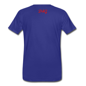 Red I AM T-Shirt - royal blue