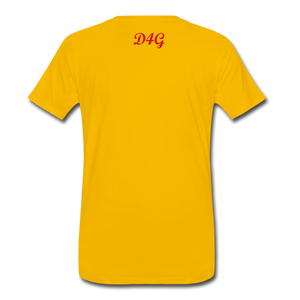 Red I AM T-Shirt - sun yellow