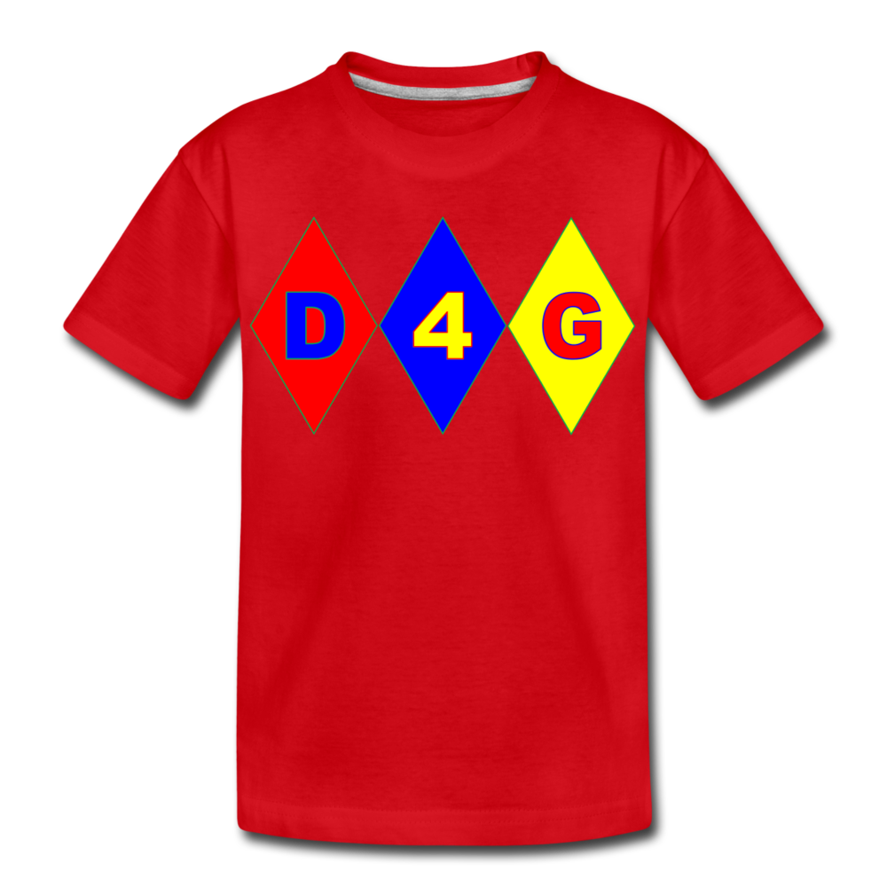 Kids' D4G Diamond T-Shirt - red