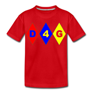 Kids' D4G Diamond T-Shirt - red