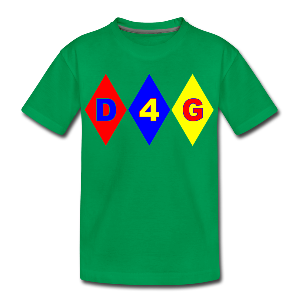 Kids' D4G Diamond T-Shirt - kelly green