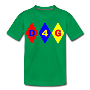 Kids' D4G Diamond T-Shirt - kelly green