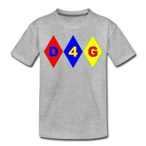 Toddler D4G Diamond T-Shirt - heather gray