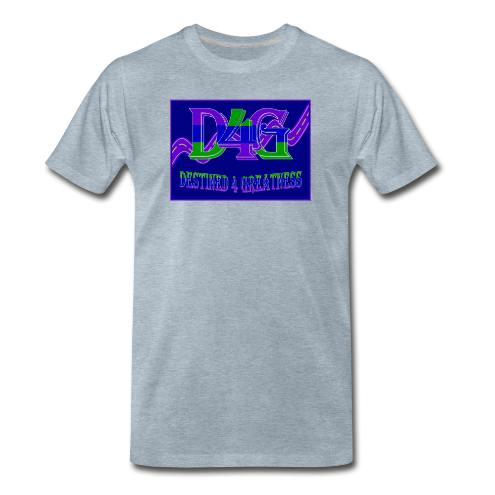 Men's D4G Logo T-Shirt - heather ice blue