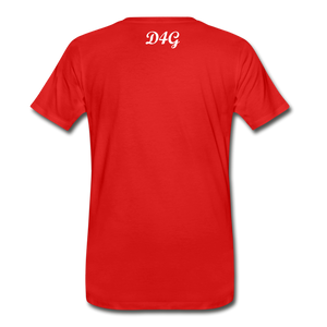 Men's White I AMT-Shirt - red