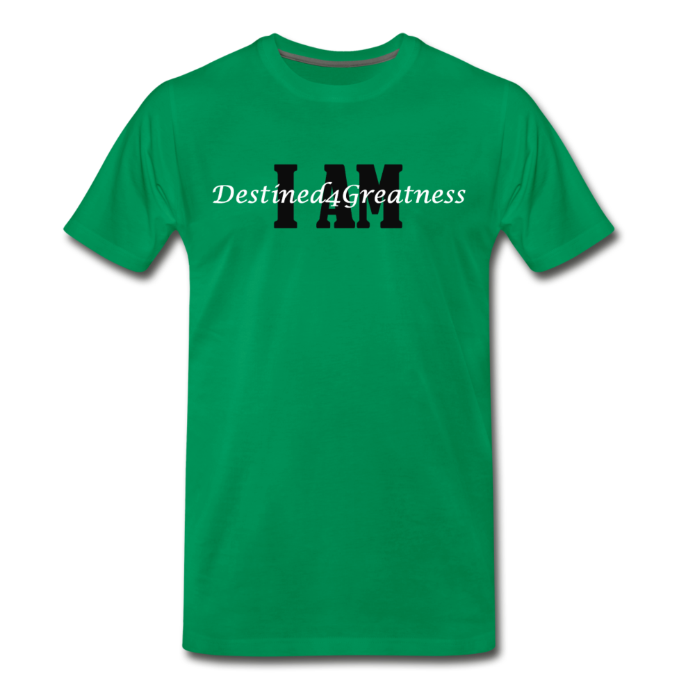 Men's White I AMT-Shirt - kelly green