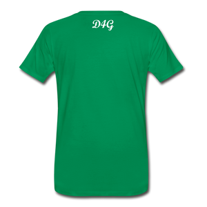 Men's White I AMT-Shirt - kelly green