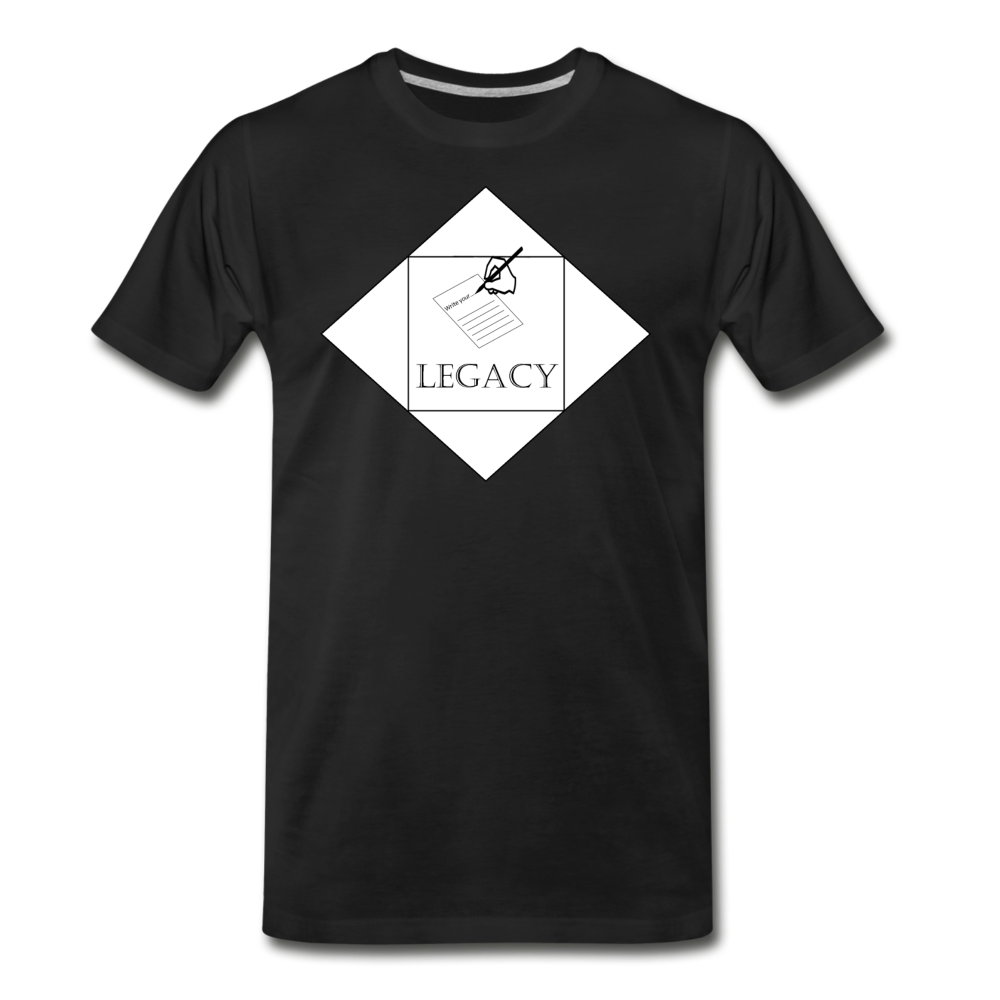 Men's White Legacy T-Shirt - black