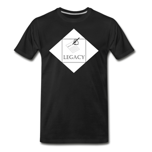 Men's White Legacy T-Shirt - black